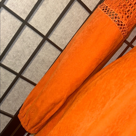 SHEIN Vibrant Orange Long Sleeve Dress - Picture 7 of 16